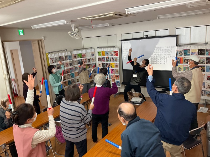 レコードを使った音楽回想法